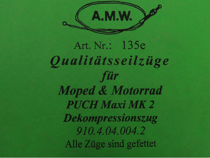 Bowdenzug Puch Maxi MK2 Dekompressionszug A.M.W.  product